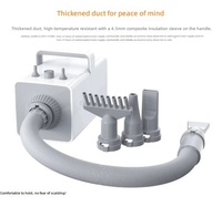 Sèche-cheveux pour animaux de compagnie, haute puissance, fonctionnement silencieux avec protection contre la surchauffe pour chiens et chats de grande race, 220V, séchage du pelage