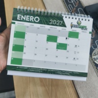 Calendrier de bureau personnalisé 2027 pour cadeaux promotionnels d'entreprise, impression numérique 15*20