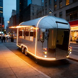 Chariot de restauration mobile carré robuste au design moderne et épuré pour la restauration rapide et les collations, construction solide avec étagère supplémentaire pour le rangement - Product Image 1