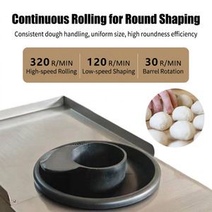 Food Grade Stainless Steel Automatic <b>Dough</b> Rounder Bakery Machinery <b>Dough</b> Ball Forming <b>Machine</b> Factory Price - Product Image 4