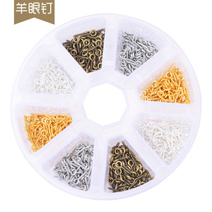 Ensemble de vis à œil en alliage pour bijoux, petite taille, pour la fabrication de bijoux DIY - Product Image 1