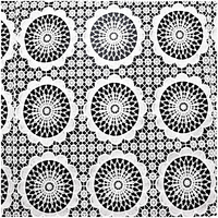 Dentelle Guipure Broderie Soluble à l'Eau 100% Polyester de Haute Qualité, Tissu de Dentelle Laitée, Couleur Personnalisée, Poids Moyen, pour Soirée