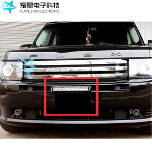 Soporte de acero negro para luz de matrícula de EE. UU., para instalación de lámpara auxiliar trasera de coche - Product Image 3