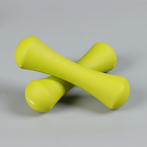 Mancuerna pequeña de hierro fundido sólido para mujer, mancuerna de hueso recubierta de plástico de Color caramelo, para entrenamiento de brazos - Product Image 3