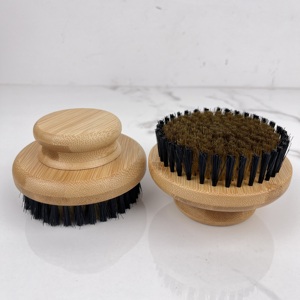 Brosse corporelle exfoliante à manche en <span class=keywords><strong>bambou</strong></span>, poils en cuivre et nylon, entièrement naturelle, pour douche et brossage à sec, nettoyage de la peau et circulation sanguine - Product Image 3