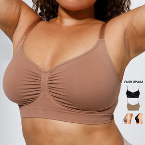 HEXIN Factory Nuevo diseño Hide Back Fat Everyday Cup Sujetador inalámbrico Push up Shapewear Sujetador deportivo sin costuras para mujer - Product Image 1
