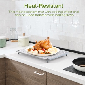 Égouttoir à vaisselle en bambou naturel absorbant et résistant à la chaleur, tapis <span class=keywords><strong>de</strong></span> séchage en terre <span class=keywords><strong>de</strong></span> diatomée pour comptoir <span class=keywords><strong>de</strong></span> cuisine - Product Image 4