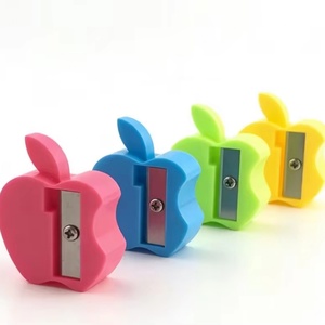 Sacapuntas de Plástico al por Mayor con 1 Orificio, en Forma de Manzana, para Estudiantes Escolares, para Promoción - Product Image 1