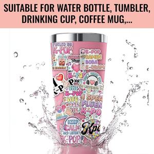 Funny Sticker Pack Cute Girly Korean Music Lover Sticker, K-Pop Fan Gift, Kdrama Kpop Decoration for Laptop Tablet Planner - Product Image 4