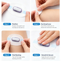 Couvre-capteurs invisibles imperméables longue durée, patchs adhésifs en film PU transparent pour la sécurité sportive CGM Libre 2 3, bande autocollante