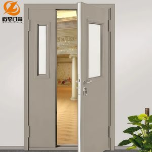 Porte extérieure moderne ignifugée en acier galvanisé, conforme aux normes australiennes, résistante aux intempéries, pour le marché australien - Product Image 1