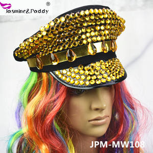 Manwu Factory <span class=keywords><strong>Carnival</strong></span> <span class=keywords><strong>Brazilian</strong></span> Diamond Sequin Hat Party Festival Apropiado para Burning Man Festival Scenes - Product Image 2
