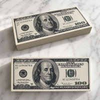 Jouet Squishy Billet de 100 Dollars à Remontée Lente, Réplique Réaliste de Billet de Banque, Jouet Anti-Stress, Nouveauté, Farce, Jouet de Bureau Fidget pour Filles de 5 Ans et Plus