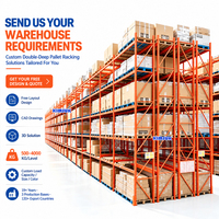 Rak Gudang Struktur Baja Multi Level Heavy Duty untuk Penyimpanan Pallet, Unit Rak Kapasitas Tinggi untuk Pusat Logistik