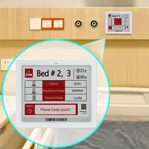 Etiqueta Electrónica Inteligente con Pantalla de Tinta Electrónica sin Batería NFC para Sistema de Señalización de Camas de Hospital sin Papel - Product Image 1