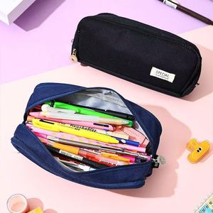 Estuche de lápices Art de gran capacidad, bolsa de 3 compartimentos para bolígrafos para adolescentes escolares - Product Image 2