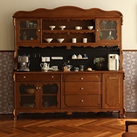 Buffet en bois massif de chêne rouge, style moderne du milieu du siècle, meuble de rangement pour salle à manger, fabrication artisanale, respectueux de l'environnement