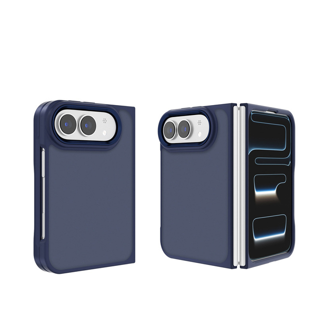 2026 Shockproof Colorful Bumper Matte Mobile Phone Case Cover Full Protection Shell for iPhone Duo 18 Fold
