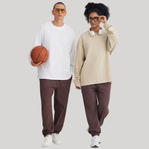 เสื้อยืดคอกลมแขนยาวโลโก้ฤดูใบไม้ร่วงของผู้ชายผ้าฝ้าย100% ลำลองไซส์ใหญ่พิเศษ - Product Image 3