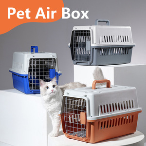 <span class=keywords><strong>Transportín</strong></span> de Plástico para Mascotas Aprobado por Aerolíneas con Cierre de Correa, Jaula Portátil para Perros y Gatos para Viajes en <span class=keywords><strong>Avión</strong></span> - Product Image 4