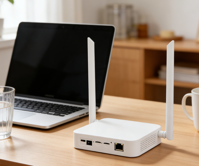 4G LTE Wi-Fi 6 Router with Dual SIM Slots 150Mbps Downlink 300Mbps Wireless Speed for Remote Area Connectivity