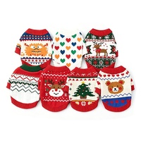 Nouveaux pulls d'hiver pour chiens et chats, tenues de Noël et d'Halloween, design hip-hop tendance, motif de dessin animé, fibre acrylique