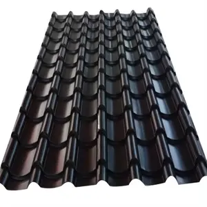 Çin üretici fabrika demir çatı malzemesi yaprak 0.5 Mm kalın galvanizli Ral renk Ppgi alüminyum çatı levhası
