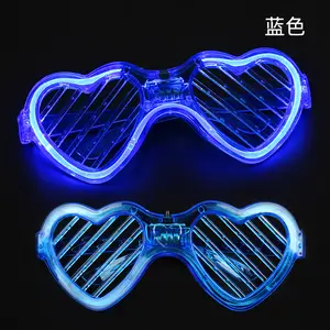 2024 Neujahrs brille LED-Nummer Brillen Glow in the Dark Brille für Silvester Party Dekorationen Requisiten Zubehör