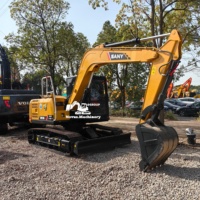 Excavatrice sur chenilles d'occasion SANY 95C 9T avec moteur et système hydraulique fiables, idéale pour les travaux de construction, de terrassement et de démolition