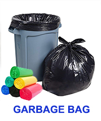 DAFENG 1mil 1.2mil 2mil 3mil HDPE Plastic garbage bag on roll trash bag can liner with 42gallon 55 gallon 60 gallon capacity