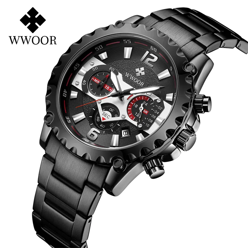 Wholesale New Trends Men Quartz Watches Business Sports Stainless Steel Strap Wristwatch For Mens Luxury