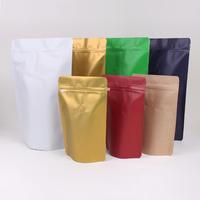 Sac d'emballage en plastique PE de qualité alimentaire avec finition mate, sac en aluminium Mylar sans impression, vente en gros, sac anti-odeur