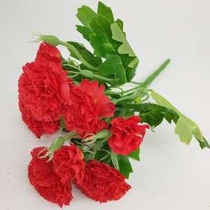 Ramos <span class=keywords><strong>de</strong></span> Flores <span class=keywords><strong>de</strong></span> Clavel Artificiales Hechos a Mano <span class=keywords><strong>de</strong></span> Alta Calidad, Decoraciones <span class=keywords><strong>de</strong></span> Boda y Centros <span class=keywords><strong>de</strong></span> Mesa para Año Nuevo, Arreglos Florales - Product Image 4