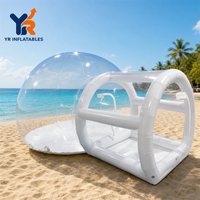 Grande maison à bulles gonflable, tente gonflable transparente en forme de dôme, chambre à bulles gonflable facile à installer pour la location d'événements