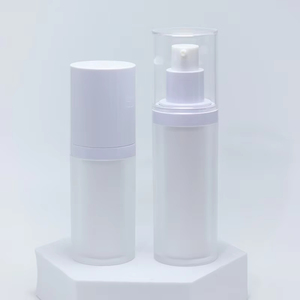 High Quality Cosmetic Airless <b>Bottle</b> 30ml 15ml Unique Acrylic Airless <b>Pump</b> <b>Bottle</b> With Color for Sunscreen Lotion Cream Packing - Product Image 3