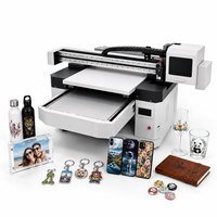 Plateforme d'impression UV 6090, imprimante jet d'encre pour verre, métal, objets plats, imprimante UV A3 avec doubles têtes XP600/TX800