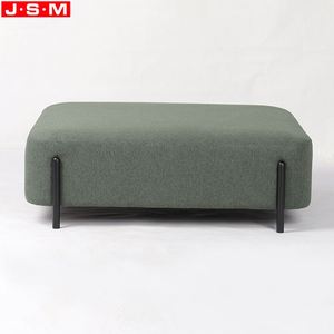 Nouveau produit, banc avec base en métal et assise rembourrée de forme carrée, couleurs personnalisées, pour salon - Product Image 1