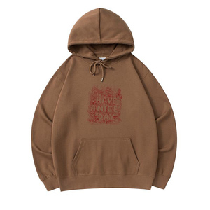 Sweat à capuche zippé pour homme personnalisé, imprimé à l'écran, en polaire de polyester, vintage, lavé, coupe ample, hiver, vente en gros, coupe-vent, respirant - Product Image 4