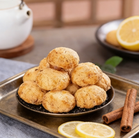 Mini-biscuits croustillants au sucre saveur noix de pécan, non frits, sucrés, marque privée OEM, boîte de 100g, prêts à consommer