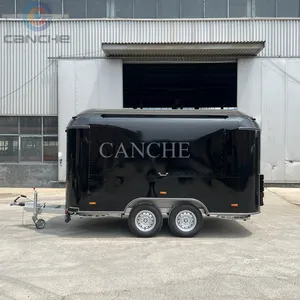 Chariots de restauration Canche Black Street Snack, remorques alimentaires mobiles personnalisées - Product Image 3
