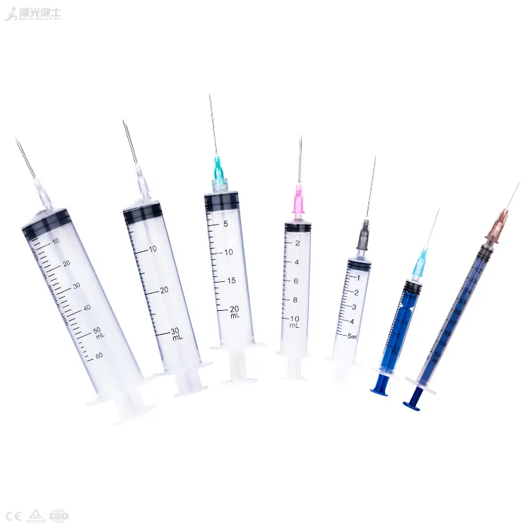 Hôpital fournit des seringues stériles jetables 1ml Blister emballage seringue d'injection