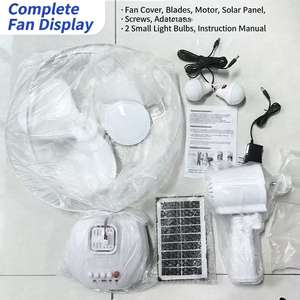 モダンな12インチ、14インチ、16インチのソーラーファン、大容量バッテリー、高品質USB、OEM/ODM対応、屋外キャンプ用充電式ソーラースタンドファン - Product Image 5