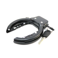 Antivol de vélo pliable en forme de fer à cheval résistant aux intempéries, avec anneau en acier, étanche et antivol, type griffe de crabe