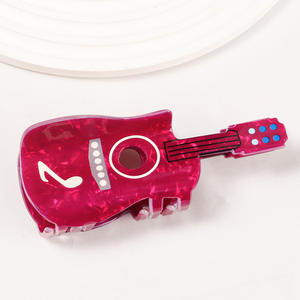 Pinzas <span class=keywords><strong>de</strong></span> pelo <span class=keywords><strong>de</strong></span> tiburón <span class=keywords><strong>de</strong></span> <span class=keywords><strong>guitarra</strong></span> coloridas personalizadas, accesorios para el cabello <span class=keywords><strong>de</strong></span> Color <span class=keywords><strong>de</strong></span> empalme <span class=keywords><strong>de</strong></span> PVC <span class=keywords><strong>de</strong></span> gran tamaño para mujeres - Product Image 4