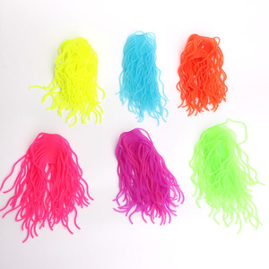 Señuelos <span class=keywords><strong>luminosos</strong></span> de <span class=keywords><strong>gusanos</strong></span> para pesca, cebos Ultra elásticos de 12 colores, para trucha, moscas, Squirmy Wormy, materiales para atado de moscas - Product Image 3