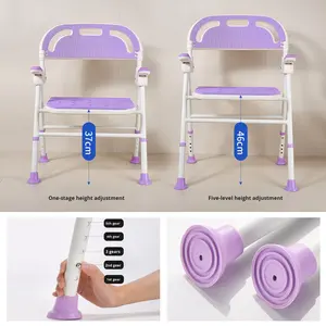 Support de pommeau de douche dossier chaise de douche pour personnes âgées handicapées - Product Image 6