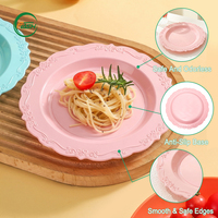 Assiettes empilables en plastique PP, 5/6/7/8/9/10 pouces, plateaux de service légers pour barbecue, camping, pique-nique, fête