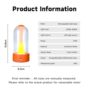 USB Sạc <span class=keywords><strong>LED</strong></span> đèn bàn với cảm ứng bầu không khí tính năng sáng tạo Bắc Âu thiết kế cho cắm trại ăn uống thanh Quà Tặng làm bằng nhựa - Product Image 3