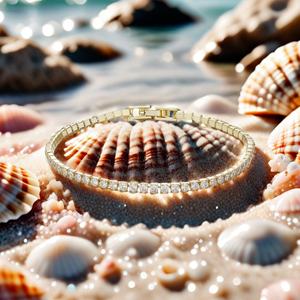 Pulsera de tenis de moissanita delicada de 2.50mm al por mayor, pulsera de diamantes redondos de 2.5mm con baño de oro para bodas, fiestas o regalos - Product Image 5