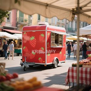 Camión de Helados Totalmente Equipado 2025 con Cocina Completa, Remolque de Panadería, Carrito de Comida Móvil para la Calle - Product Image 1